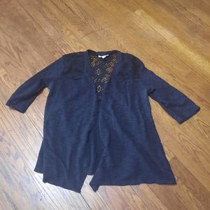 Fashion Bug Black Lace back sweater